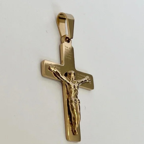 14k gold filled cross pendant - Picture 2 of 5